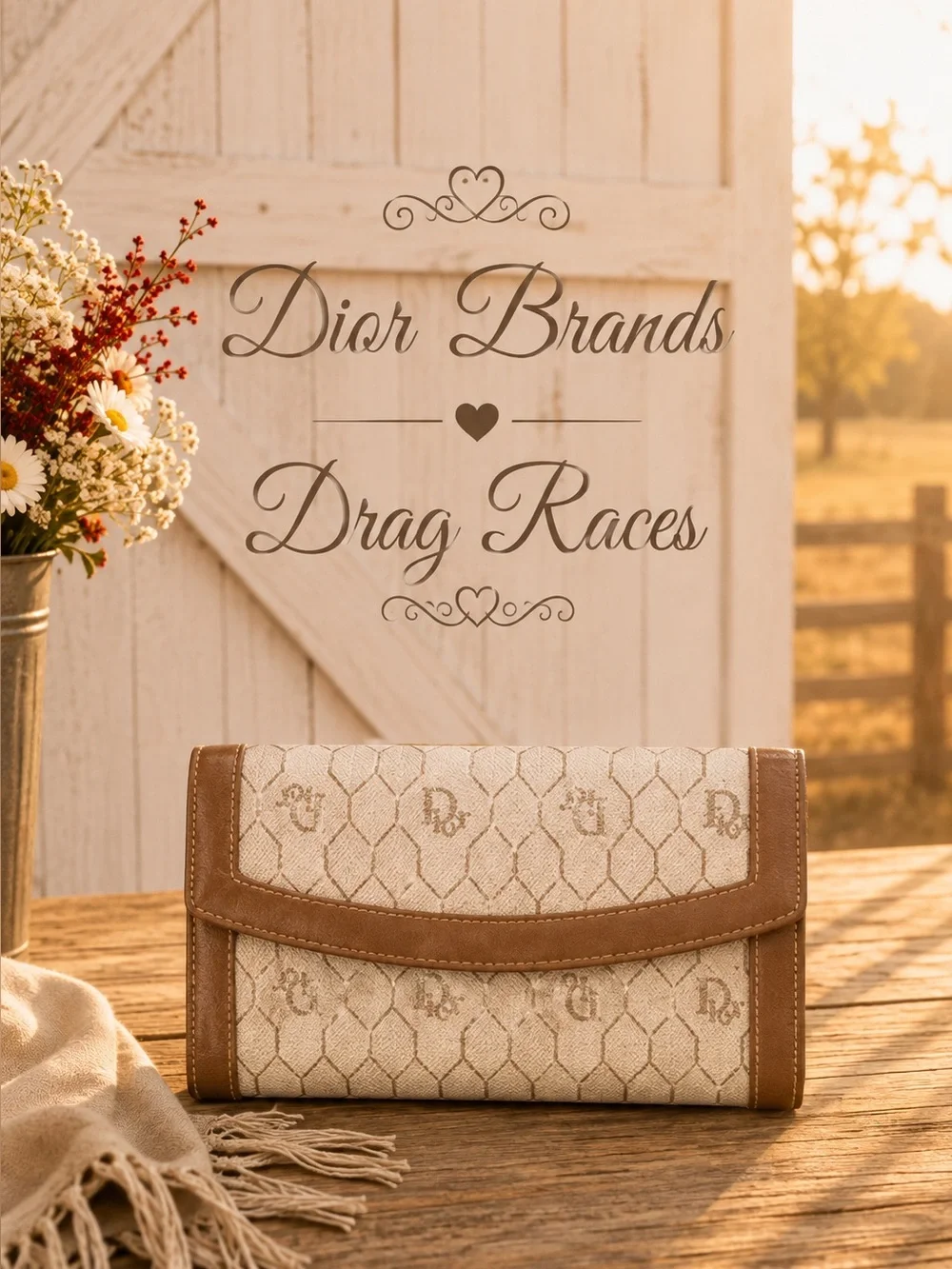 Christian Dior Vintage,  Honeycomb, Kiss-Lock Clutch Wallet. Made in Spain
